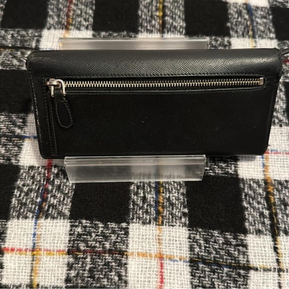 Prada Saffiano Leather Double Snap Long Wallet - Picture 2 of 13